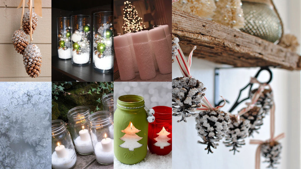 Christmas Decorations with Epsom Salt